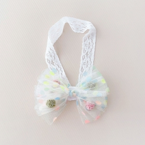 Baby Headband Bow Pom Pom (BHB8838)